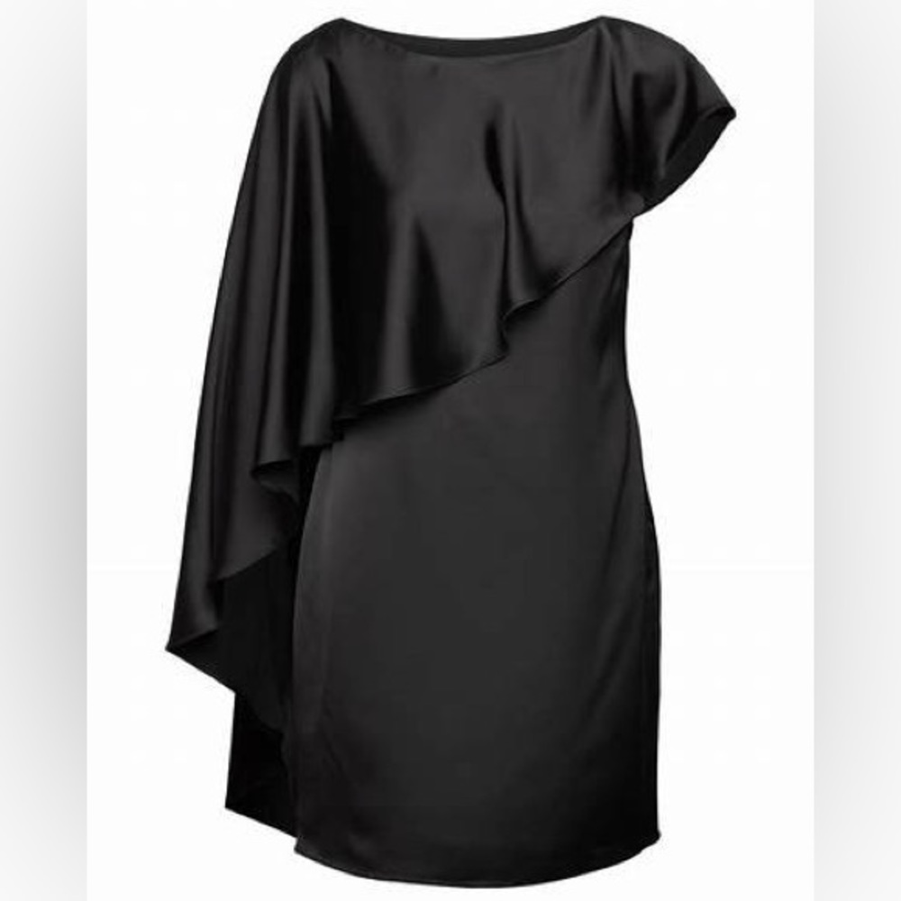 Satin Cape Cocktail Dress by Ralph Lauren. New with tags! - Picture 2 of 3
